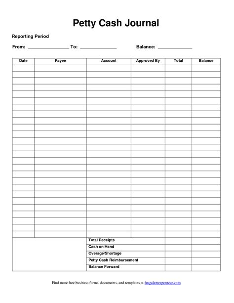 Free Printable Petty Cash Form Printable Forms Free Online