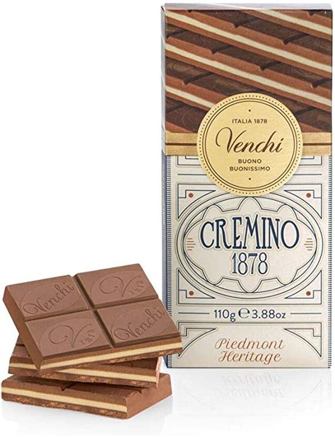 Venchi Cremino 1878 Bar 110g With Milk Chocolate Gianduja Piedmont