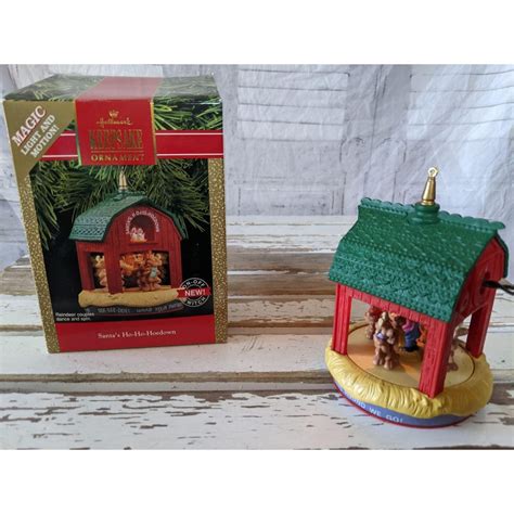 Hallmark Santas Ho Ho Hoedown Ornament Xmas Magic Light Etsy