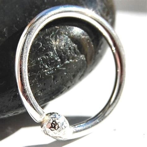 Items Similar To Belly Ring Belly Hoop Sterling Silver Budded Hoop