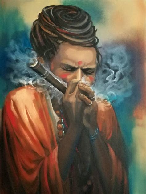 Sadhu Smoke Painting Smoke Painting Smoke Art Amazing Art Painting