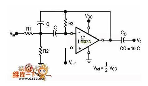 lm324 audio amplifier circuit diagram