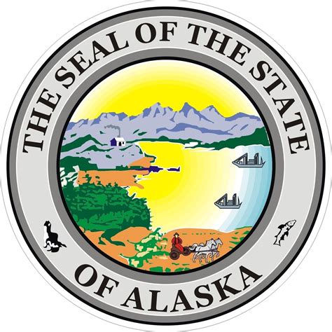 Alaska State Seal Decals Stickers Alaska Alaska Flag Seal