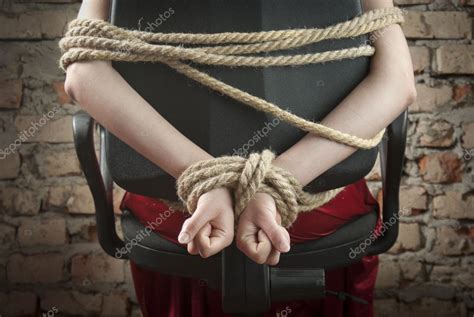 Hands Tied Up With Rope Stock Photo By AndreyKr 5794993
