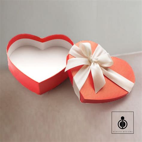 Gift wrap gift bags & boxes large metallic hearts gift box. Heart-Shaped Rigid Gift Box - Dcouto Designs By Vernon ...