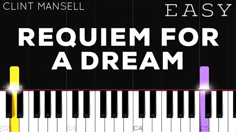 Requiem For A Dream Easy Piano Tutorial Youtube