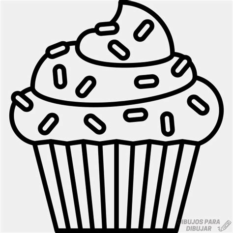 ᐈ Dibujos De Cupcakes【click】delicioso Dibujo