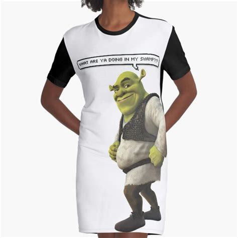 Shrek Graphic T Shirt Dress For Sale By Llier4 Redbubble