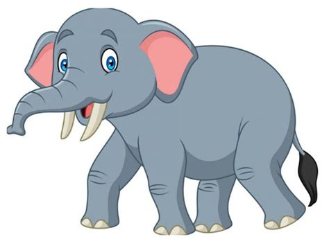 Cara gampang menggambar gajah youtube. Sketsa Gambar Gajah Kartun Hitam Putih