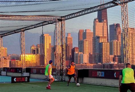 Play Soccer In The Sky At Chicagos 1st Ever Rooftop Soccer Pitch