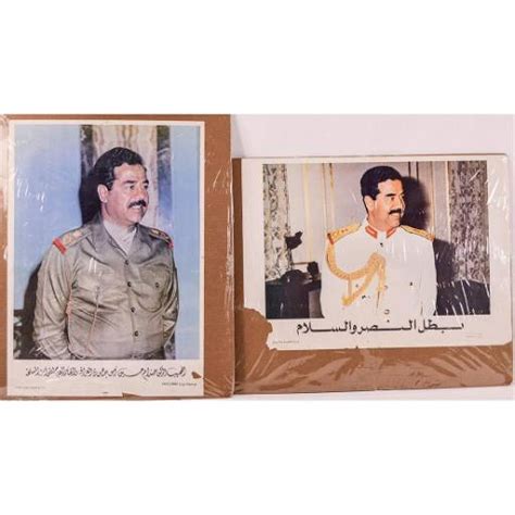 2 Iraqi Saddam Hussein Posters Jan 23 2022 Donley Auctions In Il