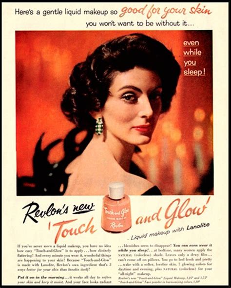 Items Similar To 1955 Vintage Ad Revlon Touch And Glow Face Make Up