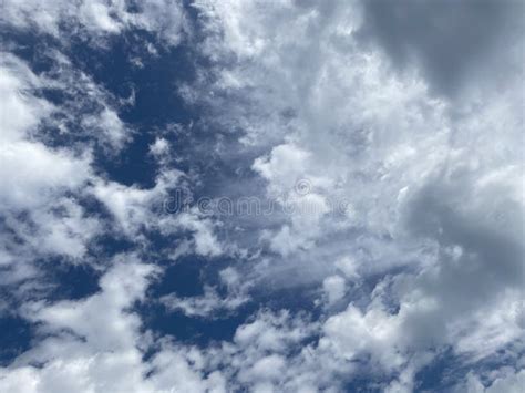 Broken Clouds On A Blue Sky Stock Image Image Of White Clouds