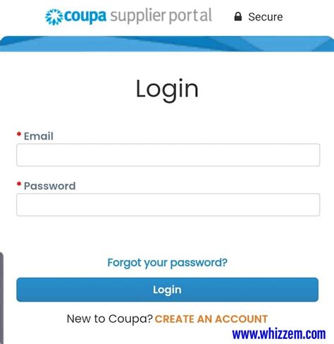 Coupa Supplier Portal Login Whizzem