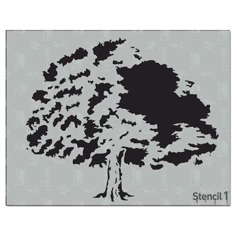 Stencil1 Tree Stencil 85 X 11 In 2022 Tree Stencil Stencils