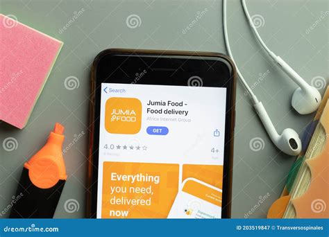 New York Usa 1 December 2020 Jumia Food Delivery Mobile App Icon On
