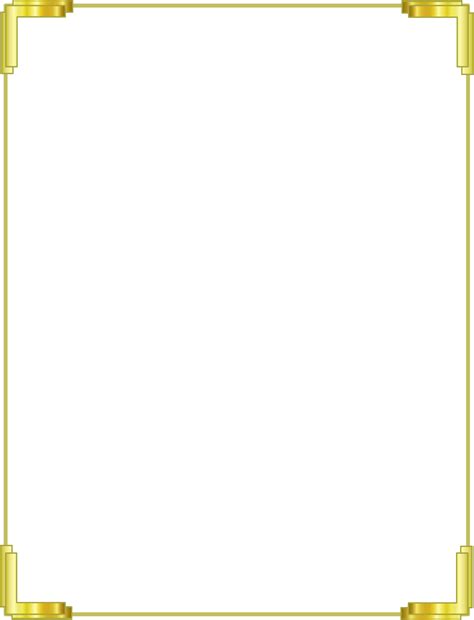 Golden Border PNG PNG All PNG All