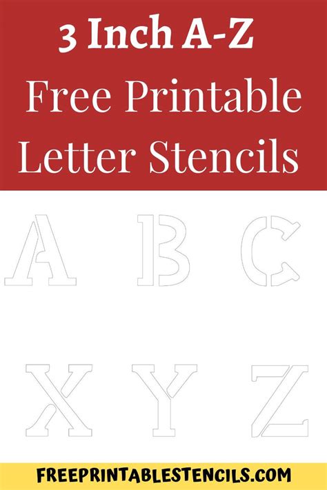 Follow this instruction to have . Printable 3 Inch Letter Stencils A-Z