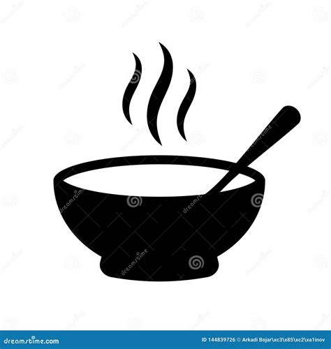 Hot Soup Vector Icon Isolated On Transparent Background Hot Sou