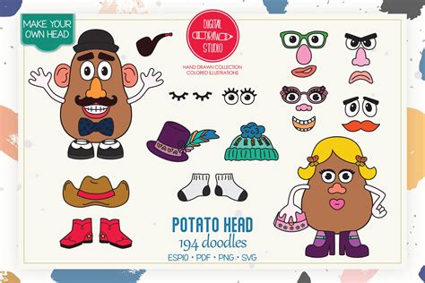 Pdf Mr Potato Head Parts Printable