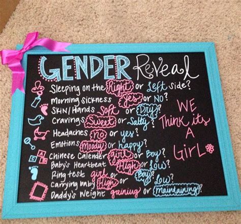 Gender Reveal Chalkboard For Gender Reveal Party Or 74460 Hot Sex Picture
