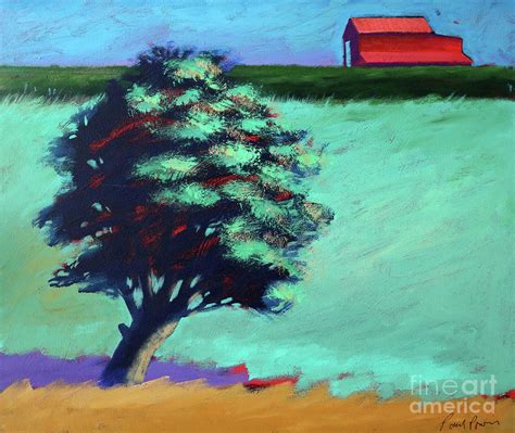 Red Barn Painting By Paul Powis Fine Art America