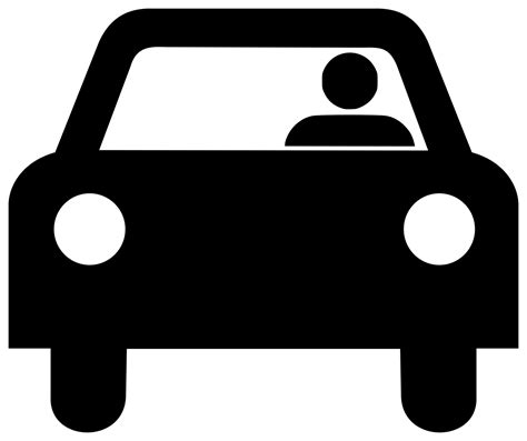 13 Car Silhouette Icon Images Car Driver Silhouette Car Icon Side
