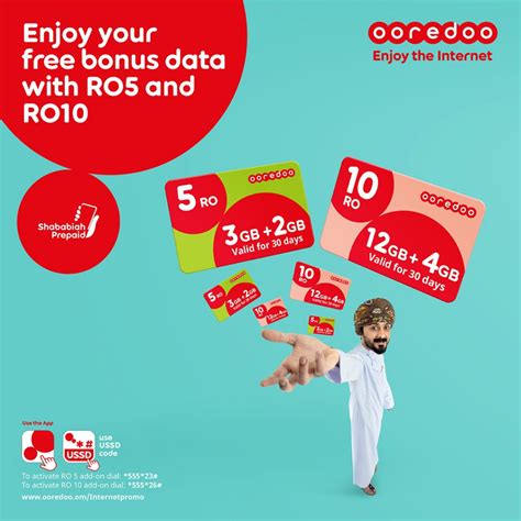 More data with Ooredoo's monthly Internet add-on - Black & White Oman