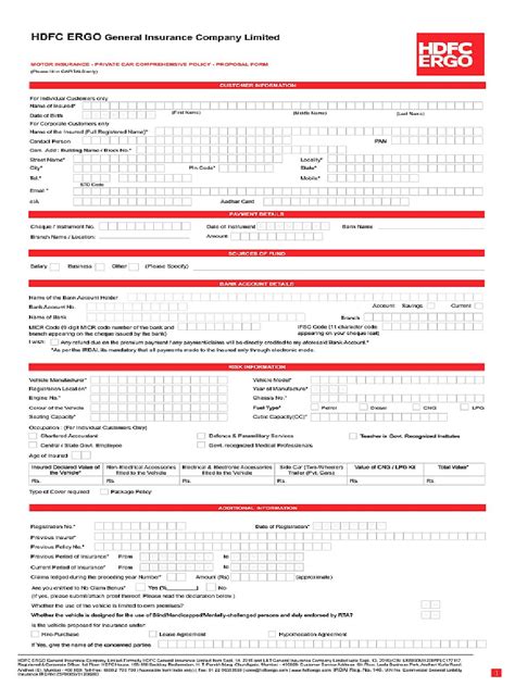 If you decide to file an auto accident insurance claim against another driver's insurance company, then you will have to show how much the other. PDF HDFC ERGO Motor Car Insurance Form PDF Download in English - InstaPDF