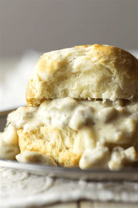 Southern Buttermilk Biscuits And Sausage Gravy Easy Recipe