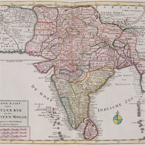 Historical Map Of India In 1760 Maps Of India