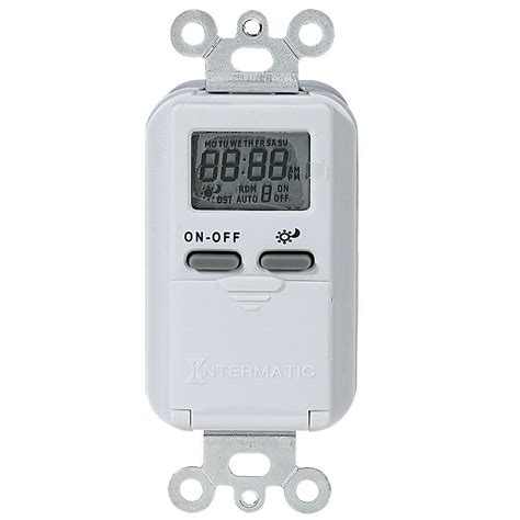 Intermatic 15 Amp Astronomic Digital In Wall Timer White Iw600k The