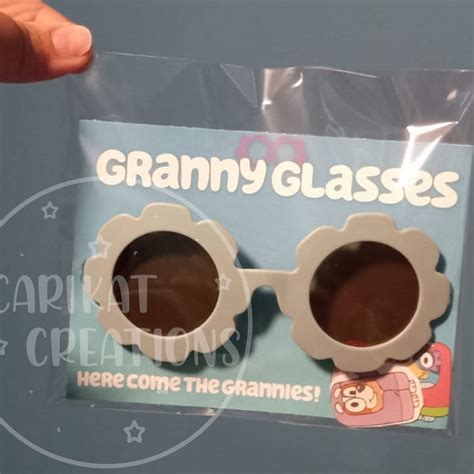 bluey granny glasses etsy