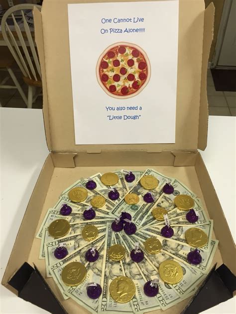 And receiving money gift on valentines, christmas, a birthday, graduation, wedding, etc can always make someone happy. Variation of the pizza money gift box. | Money gift, Cash ...