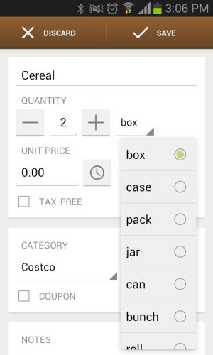 Create and share shopping lists with friends and family. App Review: Out of Milk