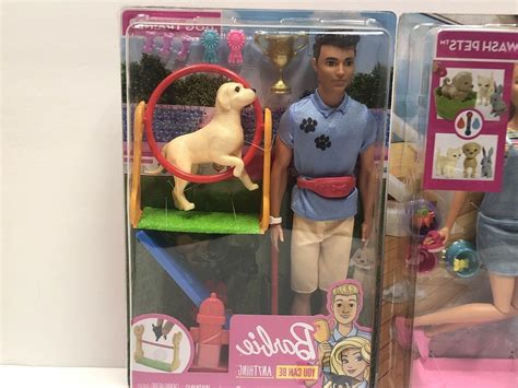 Barbie Ken Doll Dog Trainer Playset & Barbie