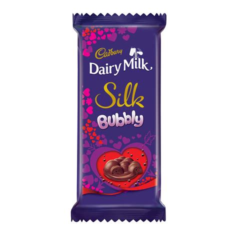cadbury dairy milk silk bubbly valentine chocolate bar 2 x 120 g grocery and gourmet