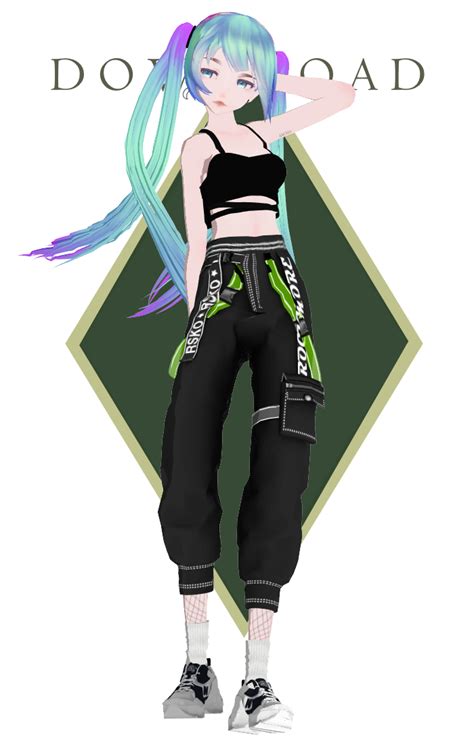 Tda Street Style Miku Dl By Onewhofeellonely2 On Deviantart Art