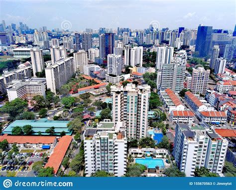 Aerial View Of Whampoa Novena Singapore Stock Image Image Of