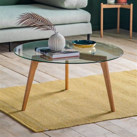 Brea Round Coffee Table Glass Dunelm