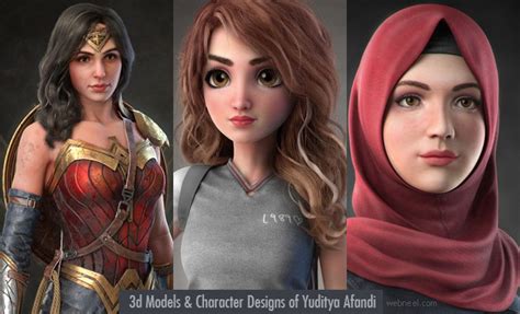 Creative 3d Models And Character Designs Of Yuditya Afandi Webneel