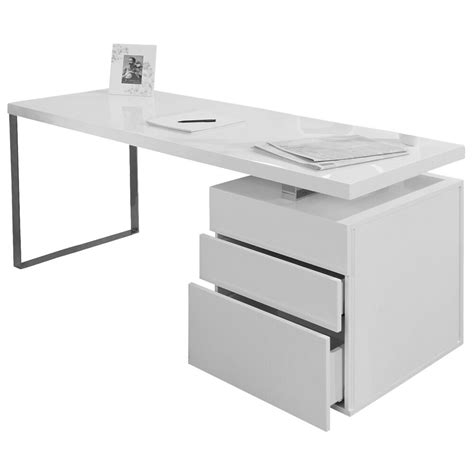 1) welche schreibtische gibt es? Schreibtisch 140x70 MDF Weiß Metall | LaNatura
