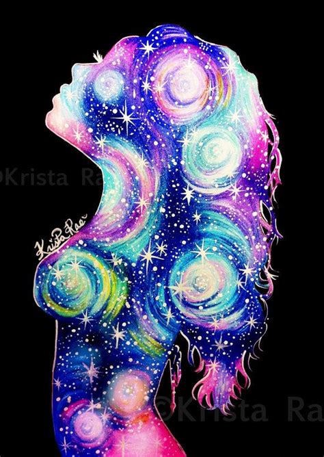 Galaxy Girl Ii Print Etsy Galaxy Drawings Galaxy Art Galaxy Wallpaper