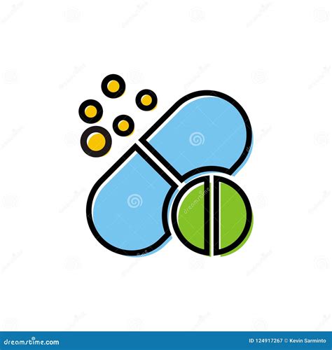 Drug Medicine Logo Stock Vector Illustration Of Element 124917267