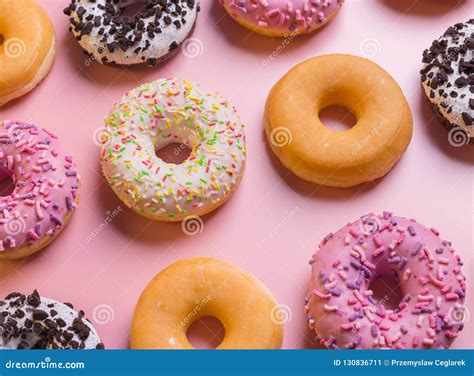 Colorful Donuts Stock Image Image Of Shrovetide Donut 130836711