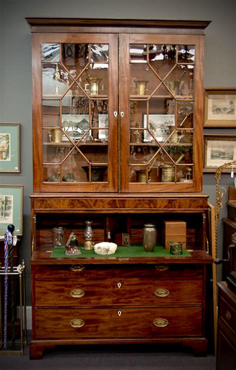 Furniture and other items from the 1800s. Mahogany secretary, circa 1800's. #interiordesign #forsale ...