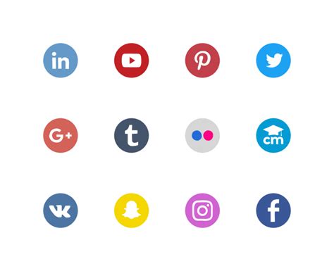 Freebie 20 Beautiful Free Social Media Icons Sets For Web Illustrator Photoshop And More