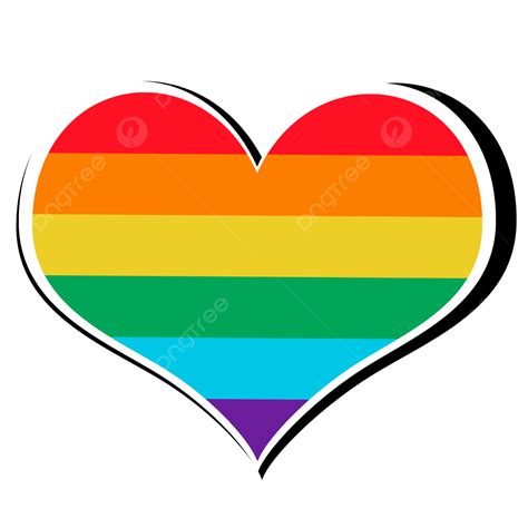 Heart Lgbtq Clipart Vector Heart Love Rainbow Lgbtq Heart Love