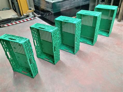 2 cassette bacinelle per alimenti 60x40x10 impasto pizza con 1 coperchio. Cassette pieghevoli - Aste e Fallimenti Milano