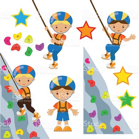 Indoor Rock Climbing Clip Art